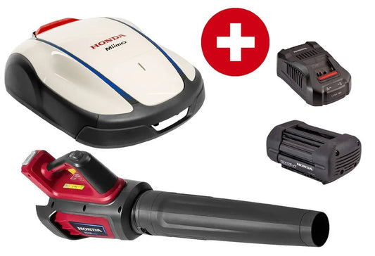 Honda Mähroboter Miimo HRM 2500 live Set Akku-Laubbläser inkl. Laubbläser, Akku und Ladegerät